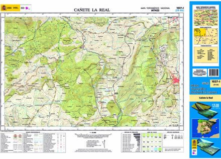 Topografische kaart 1037-I Cañete la Real | CNIG - Instituto Geográfico Nacional1