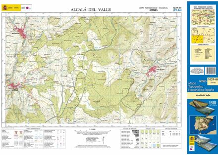 Topografische kaart 1037-III Alcalá del Valle | CNIG - Instituto Geográfico Nacional1