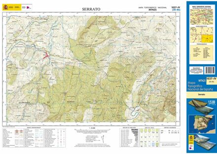 Topografische kaart 1037-IV Serrato | CNIG - Instituto Geográfico Nacional1