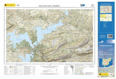 Topografische kaart 1038-I Pantano del Chorro | CNIG - Instituto Geográfico Nacional1
