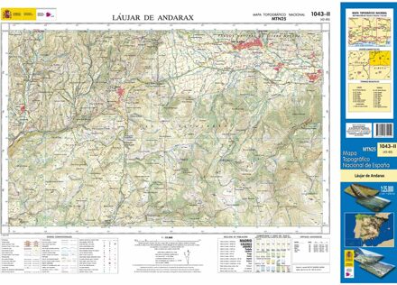 Topografische kaart 1043-II Láujar de Andarax | CNIG - Instituto Geográfico Nacional1