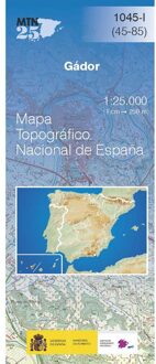 Topografische kaart 1045-I Gádor | CNIG - Instituto Geográfico Nacional