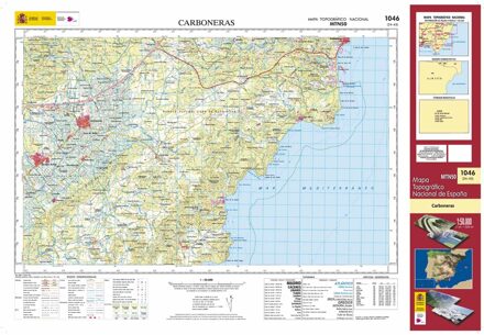 Topografische kaart 1046 MT50 Carboneras | CNIG - Instituto Geográfico Nacional1