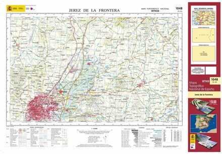 Topografische kaart 1048 MT50 Jerez de la Frontera | CNIG - Instituto Geográfico Nacional1