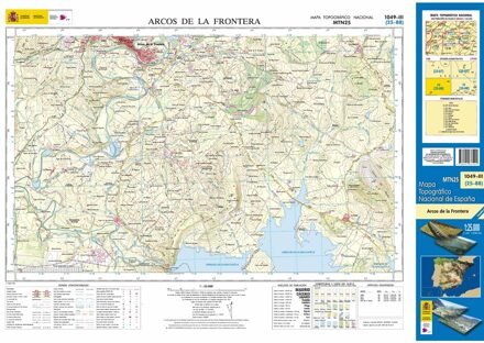 Topografische kaart 1049-III Arcos de la Frontera | CNIG - Instituto Geográfico Nacional1