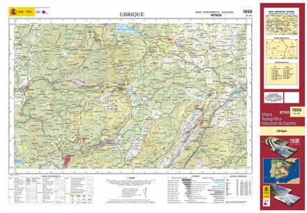 Topografische kaart 1050 MT50 Ubrique | CNIG - Instituto Geográfico Nacional1