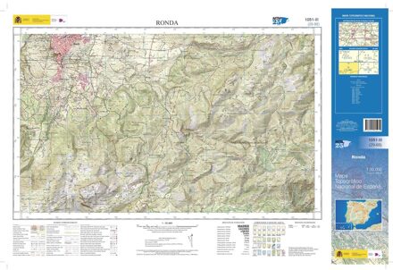 Topografische kaart 1051-III Ronda | CNIG - Instituto Geográfico Nacional1