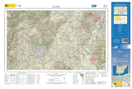 Topografische kaart 1052-I Álora | CNIG - Instituto Geográfico Nacional1
