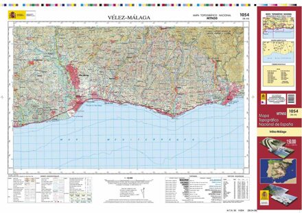 Topografische kaart 1054 MT50 Vélez-Malaga | CNIG - Instituto Geográfico Nacional1