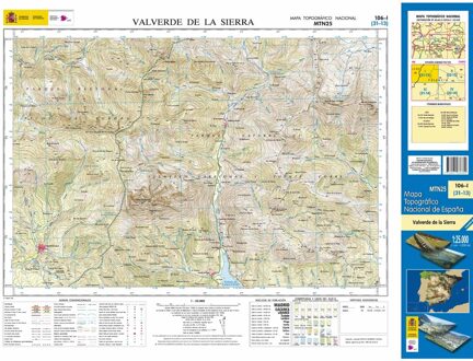 Topografische kaart 106-I Valverde de la Sierra | CNIG - Instituto Geográfico Nacional1