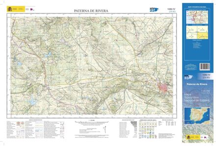 Topografische kaart 1062-IV Paterna de la Rivera | CNIG - Instituto Geográfico Nacional1