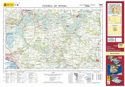 Topografische kaart 1062 MT50 Paterna de Rivera | CNIG - Instituto Geográfico Nacional1