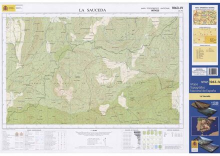 Topografische kaart 1063-IV La Sauceda | CNIG - Instituto Geográfico Nacional1