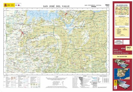 Topografische kaart 1063 MT50 San José del Valle | CNIG - Instituto Geográfico Nacional1