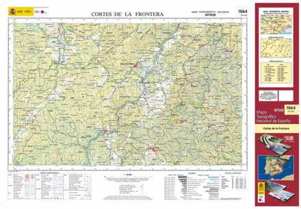 Topografische kaart 1064 MT50 Cortes de la Frontera | CNIG - Instituto Geográfico Nacional1