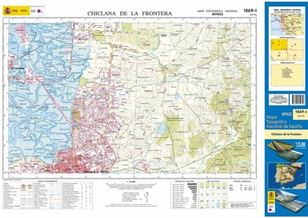 Topografische kaart 1069-I Chiclana de la Frontera | CNIG - Instituto Geográfico Nacional1