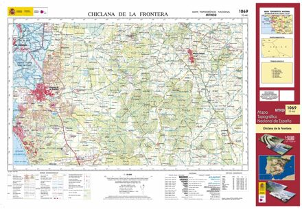 Topografische kaart 1069 MT50 Chiclana de la Frontera | CNIG - Instituto Geográfico Nacional1