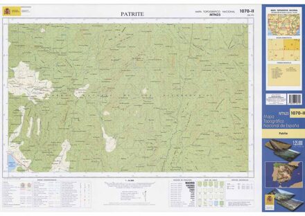 Topografische kaart 1070-II Patrite | CNIG - Instituto Geográfico Nacional1