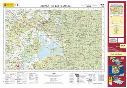 Topografische kaart 1070 MT50 Alcalá de los Gazules | CNIG - Instituto Geográfico Nacional1
