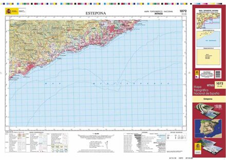 Topografische kaart 1072 MT50 Estepona | CNIG - Instituto Geográfico Nacional1