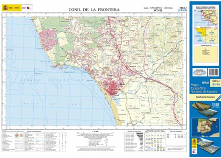 Topografische kaart 1073-I Conil de la Frontera | CNIG - Instituto Geográfico Nacional1