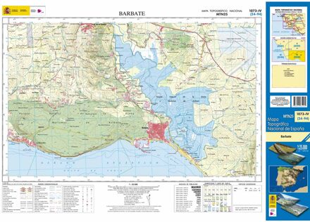 Topografische kaart 1073-IV Barbate | CNIG - Instituto Geográfico Nacional1