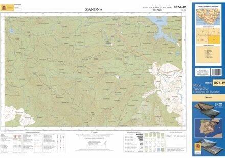Topografische kaart 1074-IV Zanona | CNIG - Instituto Geográfico Nacional1