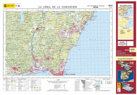 Topografische kaart 1075 MT50 La línea de la Concepción | CNIG - Instituto Geográfico Nacional1