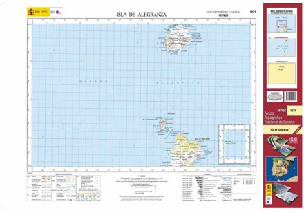 Topografische kaart 1079 MT50 Isla de Alegranza (Lanzarote) | CNIG - Instituto Geográfico Nacional1