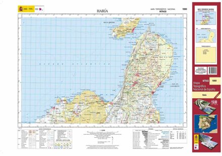 Topografische kaart 1080 MT50 Haría (Lanzarote) | CNIG - Instituto Geográfico Nacional1