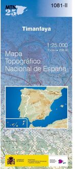 Topografische kaart 1081-II Timanfaya (Lanzarote) | CNIG - Instituto Geográfico Nacional