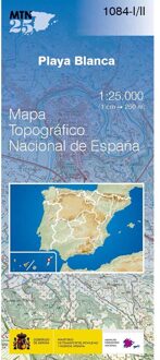 Topografische kaart 1084-I/II Playa Blanca (Lanzarote) | CNIG - Instituto Geográfico Nacional