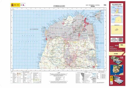 Topografische kaart 1086 MT50 Corralejo (Fuerteventura) | CNIG - Instituto Geográfico Nacional1