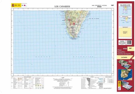 Topografische kaart 1087 MT50 Los Canarios (La Palma) | CNIG - Instituto Geográfico Nacional1