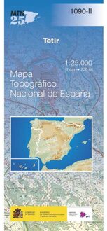 Topografische kaart 1090-II Tetir (Fuerteventura) | CNIG - Instituto Geográfico Nacional