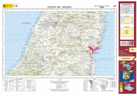 Topografische kaart 1090 MT50 Puerto del Rosario (Fuerteventura) | CNIG - Instituto Geográfico Nacional1