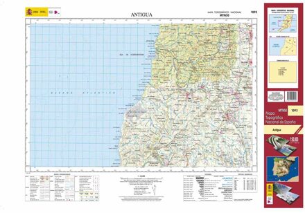 Topografische kaart 1093 MT50 Antigua (Fuerteventura) | CNIG - Instituto Geográfico Nacional1