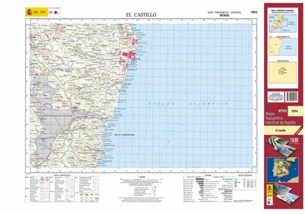 Topografische kaart 1094 MT50 El Castillo (Fuerteventura) | CNIG - Instituto Geográfico Nacional1