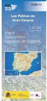 Topografische kaart 1098-IV Las Palmas de Gran Canaria (Gran Canaria) | CNIG - Instituto Geográfico Nacional