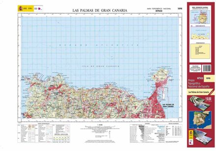 Topografische kaart 1098 MT50 Las Palmas de Gran Canaria (Gran Canaria) | CNIG - Instituto Geográfico Nacional1