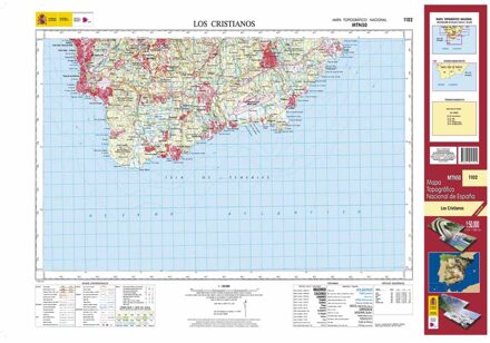 Topografische kaart 1102 MT50 Los Cristianos (Tenerife) | CNIG - Instituto Geográfico Nacional1