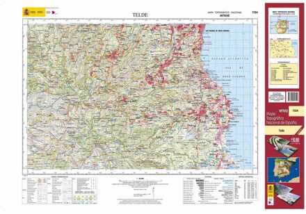 Topografische kaart 1104 MT50 Telde (Gran Canaria) | CNIG - Instituto Geográfico Nacional1