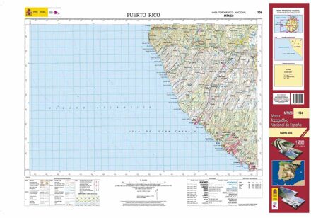 Topografische kaart 1106 MT50 Puerto Rico (Gran Canaria) | CNIG - Instituto Geográfico Nacional1