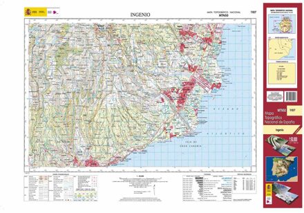 Topografische kaart 1107 MT50 Ingenio (Gran Canaria) | CNIG - Instituto Geográfico Nacional1