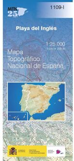 Topografische kaart 1109-I Playa del Inglés (Gran Canaria) | CNIG - Instituto Geográfico Nacional
