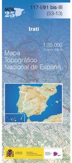 Topografische kaart 117-I/91Bis-3 Irati | CNIG - Instituto Geográfico Nacional