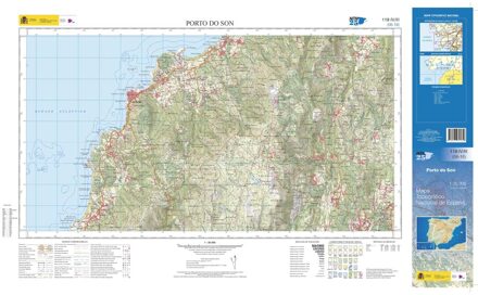 Topografische kaart 119-IV/III Porto do Son | CNIG - Instituto Geográfico Nacional1