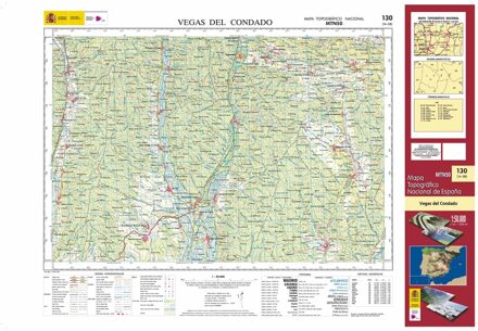 Topografische kaart 130 MT50 Vegas del Condado | CNIG - Instituto Geográfico Nacional1