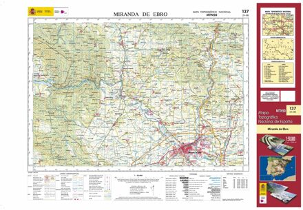 Topografische kaart 137 MT50 Miranda de Ebro | CNIG - Instituto Geográfico Nacional1