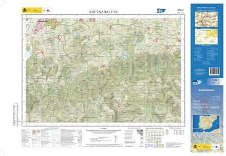 Topografische kaart 138-II Aretxabaleta | CNIG - Instituto Geográfico Nacional1